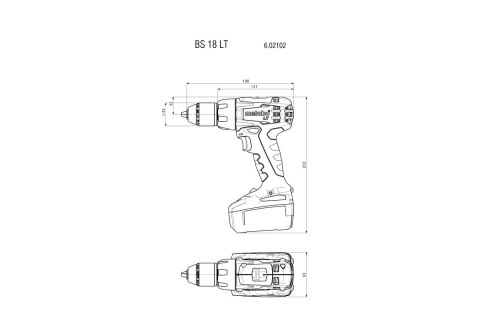 METABO WIERTARKO-WKRĘTARKA AKUMULATOROWA 18V BS 18 LT 0*AH METABO WIERTARKO-WKRĘTARKA AKUMULATOROWA 18V BS 18 LT 0*AH