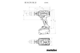 METABO WIERTARKO-WKRĘTARKA AKUMULATOROWA BS 18 LTX-3 BL Q I 0*AH