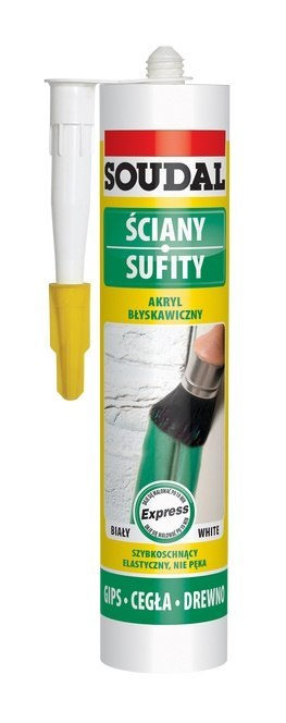 SOUDAL AKRYL EXPRES BIAŁY 280ML SOUDAL AKRYL EXPRES BIAŁY 280ML