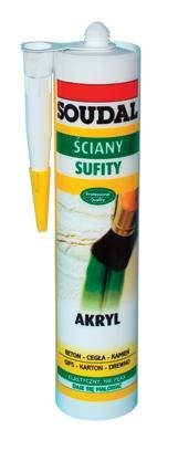 SOUDAL AKRYL SOUDAL BRĄZOWY 280ML