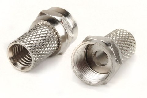 UN ZŁĄCZE TYPU F NA KABEL RG6 Z USZCZELKĄ GUMOWĄ 7/20MM