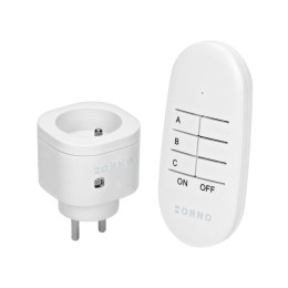 VIRONE ZESTAW BEZPRZEWODOWYCH GNIAZD MINI, STEROWANYCH PILOTEM 1+1