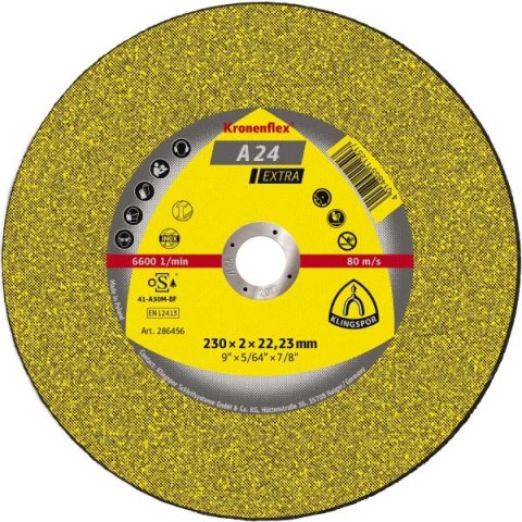 KLINGSPOR TARCZA FLEX 41 230x3,0x22,2 A 24 EXTRA KLINGSPOR ( op. - 25 szt.) KLINGSPOR TARCZA FLEX 41 230x3,0x22,2 A 24 EXTRA KLINGSPOR ( op. - 25 szt.)