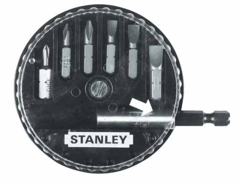 STANLEY KOMPLET GROTÓW 8SZT. (2PŁ, 2 PH, 3 PZ) + UCHWYT STANLEY STANLEY KOMPLET GROTÓW 8SZT. (2PŁ, 2 PH, 3 PZ) + UCHWYT STANLEY