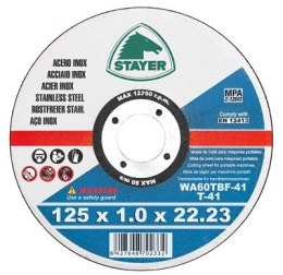STAYER TARCZA FLEX 41 125x1,0x22.2 INOX (1/10/50) STAYER
