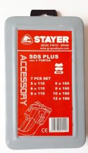 STAYER ZESTAW WIERTEŁ SDS-PLUS 7SZT STAYER