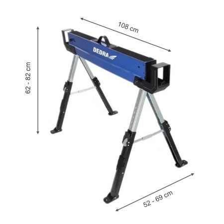 DEDRA KOBYŁKI METALOWE 2SZT UDŹWIG MAX 1180KG/PARA DEDRA KOBYŁKI METALOWE 2SZT UDŹWIG MAX 1180KG/PARA