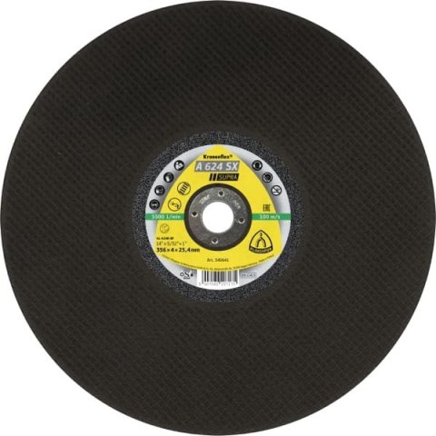 KLINGSPOR TARCZA FLEX 41 356X4X22.23MM A 624 SX SUPRA KLINGSPOR ( Opak. - 10 szt.) KLINGSPOR TARCZA FLEX 41 356X4X22.23MM A 624 SX SUPRA KLINGSPOR ( Opak. - 10 szt.)