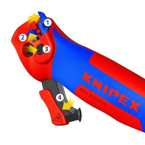 KNIPEX NÓŻ DO ŚCIĄGANIA IZOLACJI ZE STOPKA PROWADZĄCĄ KNIPEX NÓŻ DO ŚCIĄGANIA IZOLACJI ZE STOPKA PROWADZĄCĄ