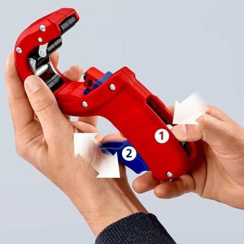 KNIPEX OBCINAK DO RUR GRUBOŚCIENNYCH Z TWORZYW SZTUCZ. 32,40,50MM KNIPEX OBCINAK DO RUR GRUBOŚCIENNYCH Z TWORZYW SZTUCZ. 32,40,50MM