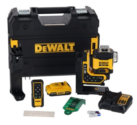DEWALT LASER WIELOLINIOWY 3*360 ZIELONY 18V 1*2.0AH DEWALT LASER WIELOLINIOWY 3*360 ZIELONY 18V 1*2.0AH