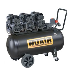 NUAIR KOMPRESOR BEZOLEJOWY WYCISZONY 100L 8 BAR 64BD 4KM