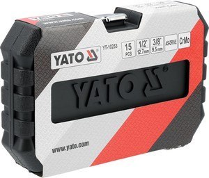 YATO ZESTAW NASADEK UDAROWYCH KRÓTKICH 1/2'' 15 SZT. 10-27 MM YATO ZESTAW NASADEK UDAROWYCH KRÓTKICH 1/2'' 15 SZT. 10-27 MM