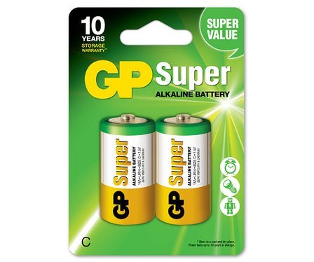 GP BATTERY BATERIA SUPER ALKALINE LR14 C 1.5V 2 SZTUKI GP BATTERY BATERIA SUPER ALKALINE LR14 C 1.5V 2 SZTUKI