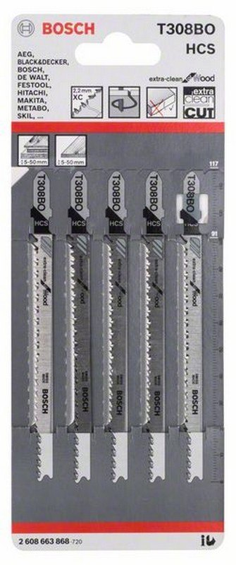 BOSCH BRZESZCZOT DO WYRZYNAREK T308BO 5SZT. BOSCH BRZESZCZOT DO WYRZYNAREK T308BO 5SZT.