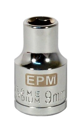 EPM NASADKA KRÓTKA 1/2'' 6-KĄTNA CHROMOWANA 9MM