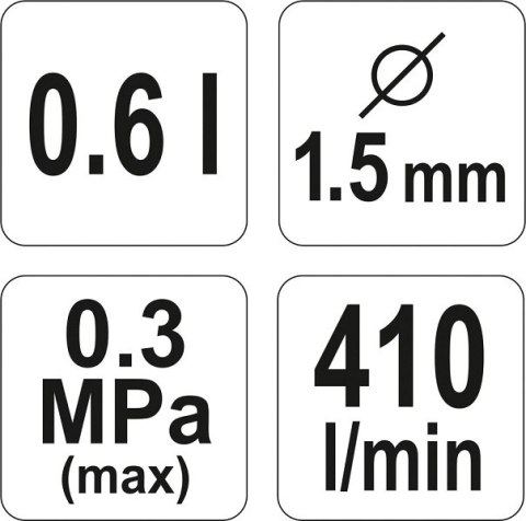 YATO PISTOLET LAKIERNICZY HVLP 0.6L 1.5MM YATO PISTOLET LAKIERNICZY HVLP 0.6L 1.5MM