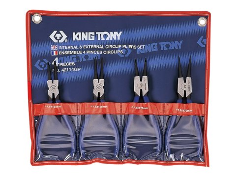 KING TONY SZCZYPCE DO PIERŚCIENI SEGER KOMPLET 4-SZTUKOWY