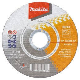 MAKITA TARCZA TNĄCA INOX 115*1.2MM WA60T