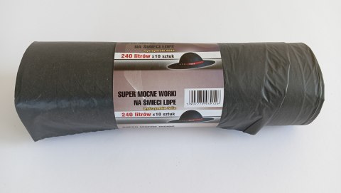 UN WORKI NA ŚMIECI 240L LD CZARNE 10 SZTUK UN WORKI NA ŚMIECI 240L LD CZARNE 10 SZTUK