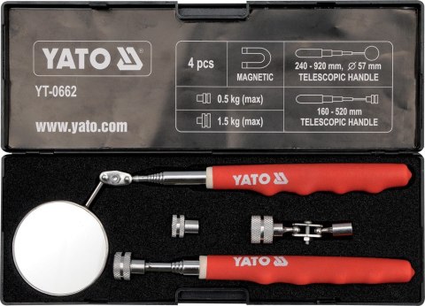 YATO ZESTAW INSPEKCYJNY LUSTERKO + CHWYTAK YATO ZESTAW INSPEKCYJNY LUSTERKO + CHWYTAK