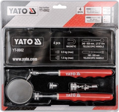 YATO ZESTAW INSPEKCYJNY LUSTERKO + CHWYTAK YATO ZESTAW INSPEKCYJNY LUSTERKO + CHWYTAK