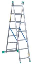 DRABEX DRABINA ALUMINIOWA 2-ELEMENTOWA 309CM 7+7 SZCZEBLI