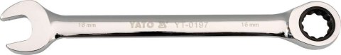 YATO KLUCZ PŁASKO-OCZKOWY Z GRZECHOTKĄ 18MM YATO KLUCZ PŁASKO-OCZKOWY Z GRZECHOTKĄ 18MM