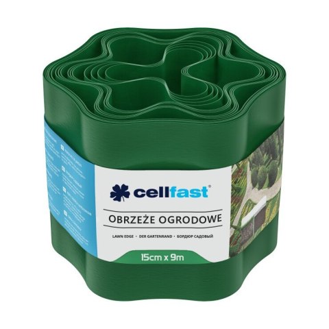 CELL-FAST OBRZEŻE OGRODOWE ZIELONE 15CM*9M CELL-FAST OBRZEŻE OGRODOWE ZIELONE 15CM*9M