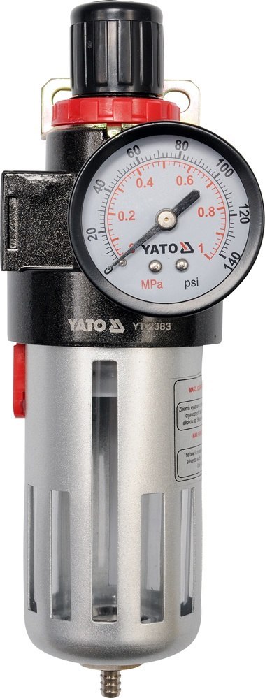 YATO REDUKTOR Z FILTREM I MANOMETREM 1/2 YATO REDUKTOR Z FILTREM I MANOMETREM 1/2