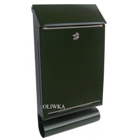 METALBUD SKRZYNKA NA LISTY Z TUBĄ A-4T OLIWKOWA METALBUD SKRZYNKA NA LISTY Z TUBĄ A-4T OLIWKOWA