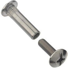 HSI ŚRUBA MEBLOWA Z 2-ŁBAMI 30-45MM DO OTWORU 8MM HSI ŚRUBA MEBLOWA Z 2-ŁBAMI 30-45MM DO OTWORU 8MM