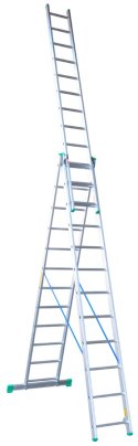 DRABEX DRABINA ALUMINIOWA 3-ELEMENTOWA 841CM 12+12+12 SZCZEBLI