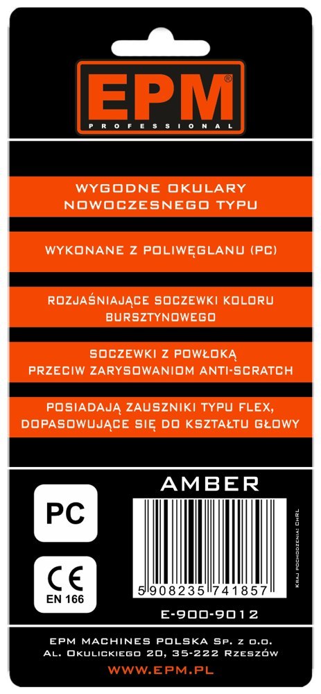 EPM OKULARY OCHRONNE ABMER ANTI-SCRATCH EPM OKULARY OCHRONNE ABMER ANTI-SCRATCH