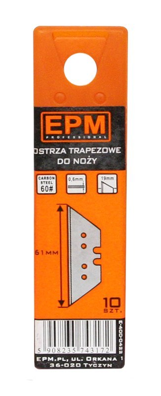 EPM OSTRZA TRAPEZOWE 10 SZTUK EPM OSTRZA TRAPEZOWE 10 SZTUK