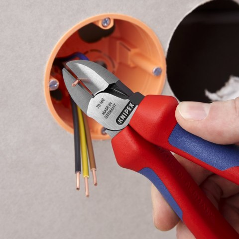 KNIPEX SZCZYPCE TNĄCE BOCZNE 160MM, POWLEKANE KNIPEX SZCZYPCE TNĄCE BOCZNE 160MM, POWLEKANE