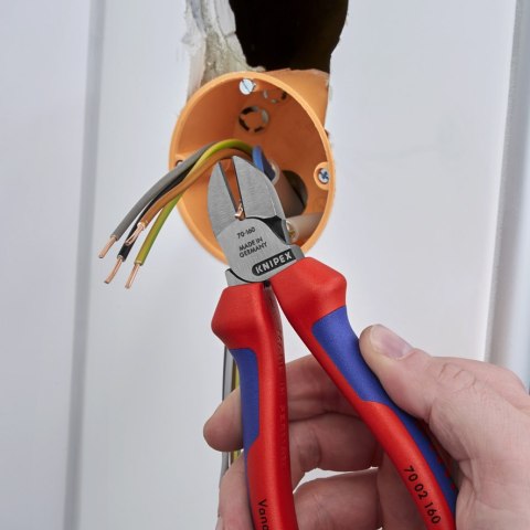 KNIPEX SZCZYPCE TNĄCE BOCZNE 160MM, POWLEKANE KNIPEX SZCZYPCE TNĄCE BOCZNE 160MM, POWLEKANE
