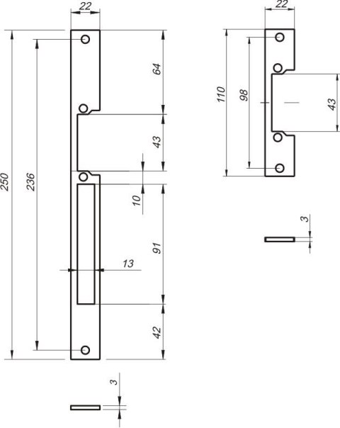 LOB ZACZEP PŁASKI DO ELEKTROZACZEPU RE41B SZEROKOŚĆ 22MM MODEL B LOB ZACZEP PŁASKI DO ELEKTROZACZEPU RE41B SZEROKOŚĆ 22MM MODEL B