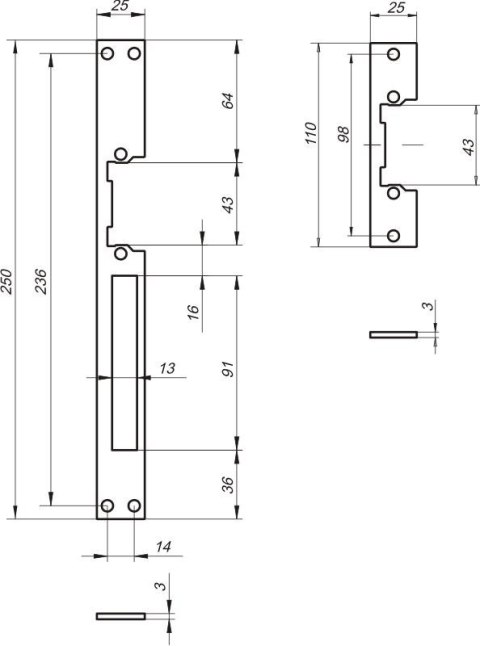 LOB ZACZEP PŁASKI DO ELEKTROZACZEPU RE54 SZEROKOŚĆ 25MM MODEL B LOB ZACZEP PŁASKI DO ELEKTROZACZEPU RE54 SZEROKOŚĆ 25MM MODEL B