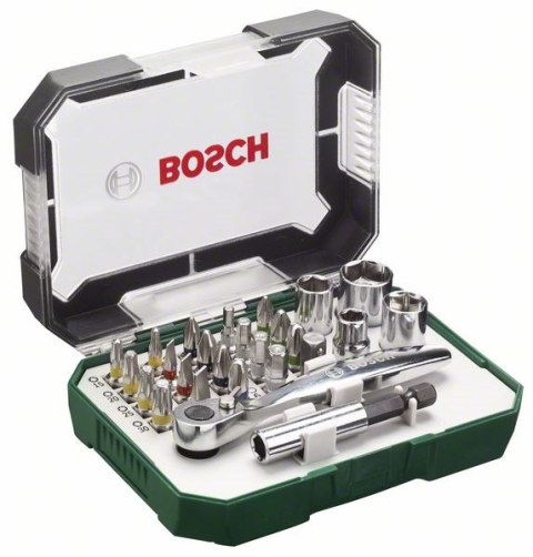 BOSCH ZESTAW BITÓW Z GRZECHOTKĄ 26 SZT. BOSCH ZESTAW BITÓW Z GRZECHOTKĄ 26 SZT.