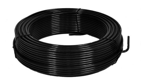 UN DRUT OCYNKOWANY POKRYTY PCV. 2.0MM . CZARNY... UN DRUT OCYNKOWANY POKRYTY PCV. 2.0MM . CZARNY...