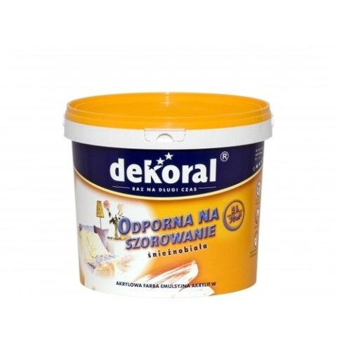 DEKORAL EMULSJA LATEKSOWA WEWNĘTRZNA DEKORAL AKRYLIT W PLUS BIAŁ.10L DEKORAL EMULSJA LATEKSOWA WEWNĘTRZNA DEKORAL AKRYLIT W PLUS BIAŁ.10L