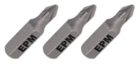 EPM GROT, BIT, KOŃCÓWKA DO WKRĘTARKI 25MM 3SZT. PZ1 EPM GROT, BIT, KOŃCÓWKA DO WKRĘTARKI 25MM 3SZT. PZ1