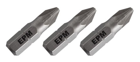 EPM GROT, BIT, KOŃCÓWKA DO WKRĘTARKI 25MM 3SZT. PZ2 EPM GROT, BIT, KOŃCÓWKA DO WKRĘTARKI 25MM 3SZT. PZ2