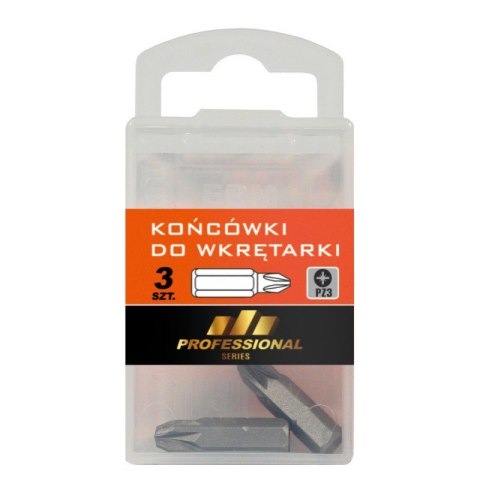 EPM GROT, BIT, KOŃCÓWKA DO WKRĘTARKI 25MM 3SZT. PZ3 EPM GROT, BIT, KOŃCÓWKA DO WKRĘTARKI 25MM 3SZT. PZ3