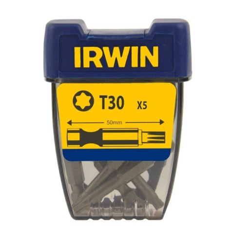 IRWIN KOŃCÓWKA TYPU TORX 1/4' DŁUGA 50MM 5 SZT. T30 IRWIN KOŃCÓWKA TYPU TORX 1/4' DŁUGA 50MM 5 SZT. T30