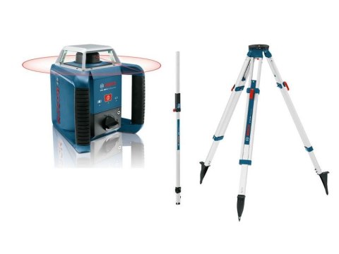 BOSCH LASER ROTACYJNY GRL400H+STATYW BT170 +ŁATA NIWELACYJNA GR240 BOSCH LASER ROTACYJNY GRL400H+STATYW BT170 +ŁATA NIWELACYJNA GR240