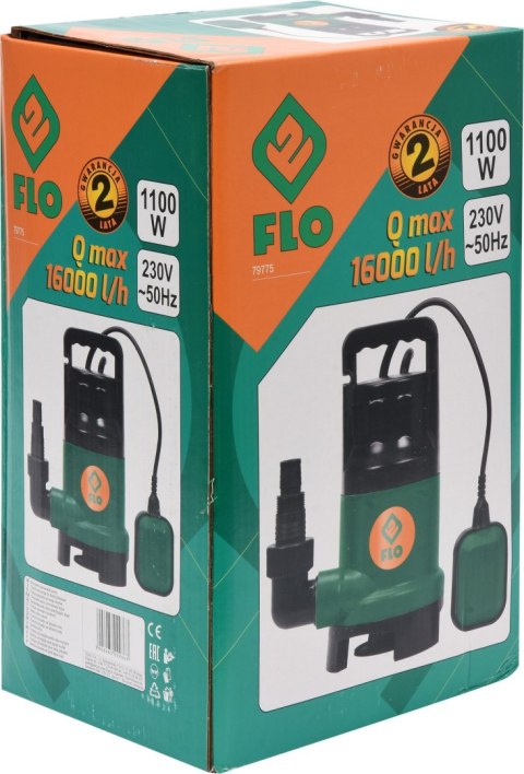 VOREL POMPA ZATAPIALNA DO BRUDNEJ WODY 1100W VOREL POMPA ZATAPIALNA DO BRUDNEJ WODY 1100W