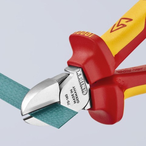 KNIPEX SZCZYPCE TNĄCE BOCZNE IZOLOWANE 160MM KNIPEX SZCZYPCE TNĄCE BOCZNE IZOLOWANE 160MM