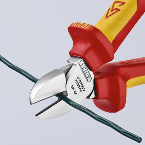 KNIPEX SZCZYPCE TNĄCE BOCZNE IZOLOWANE 160MM KNIPEX SZCZYPCE TNĄCE BOCZNE IZOLOWANE 160MM